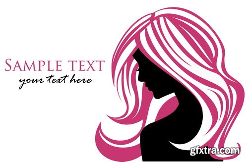 Sketch Girl Faces 21xEPS