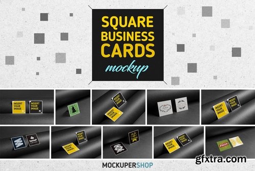 CM - Square business card mock-up 2166850