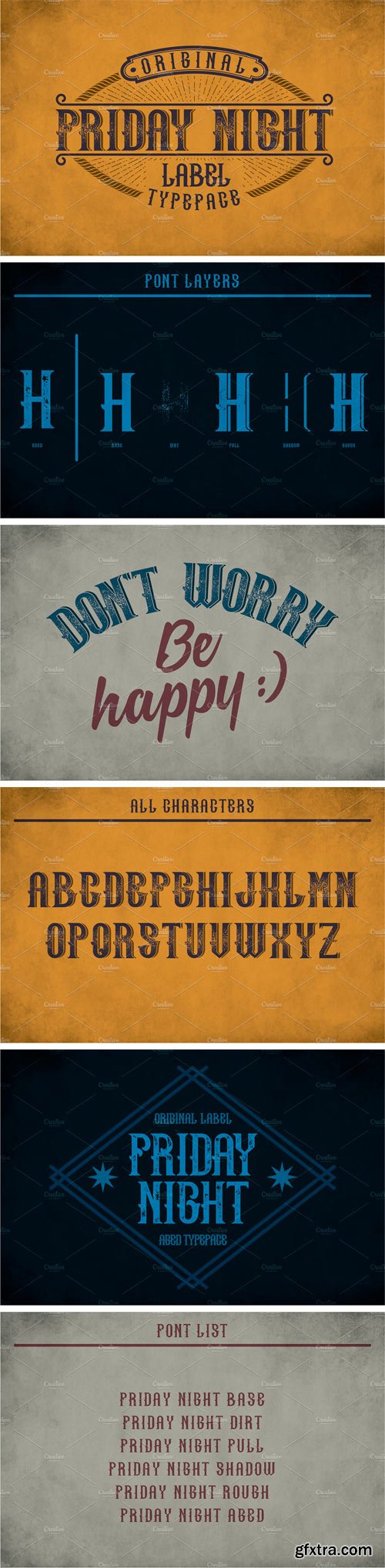 CM - Friday Night Vintage Label Typeface 2148414
