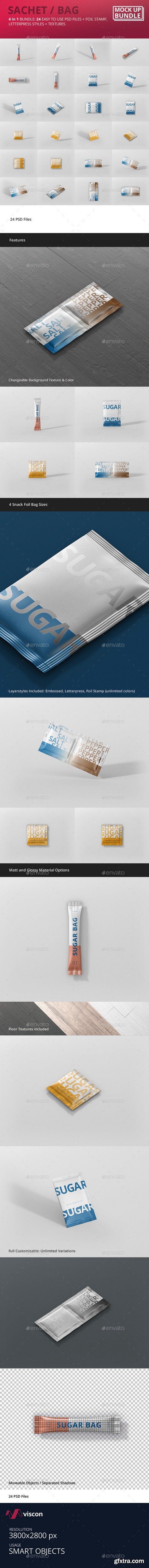 Graphicriver - Sachet / Bag Mockup Bundle 20661004