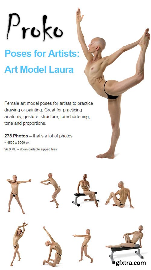 Proko - Poses for Artists: Art Model Laura 275xJPG