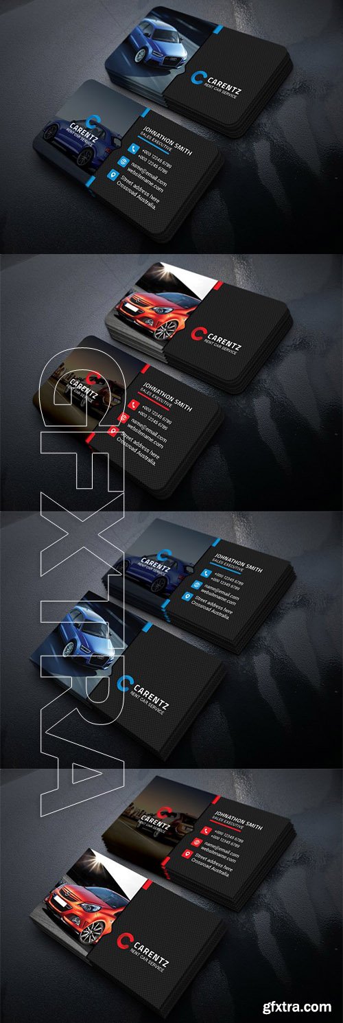 CreativeMarket - Rent A Car Business Card 2171402