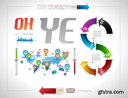 Collection of Infographics 50xEPS