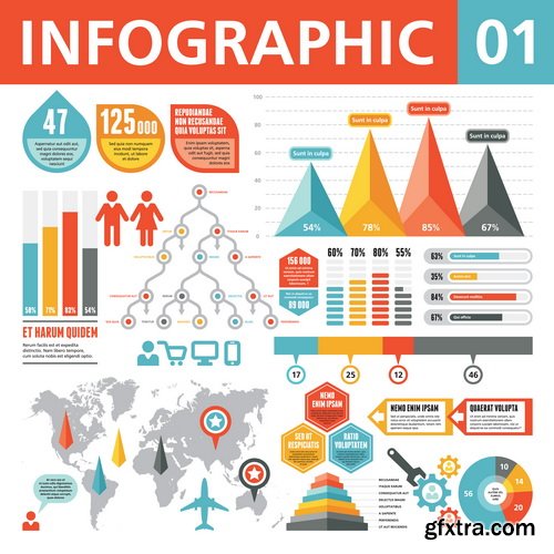 Collection of Infographics 50xEPS