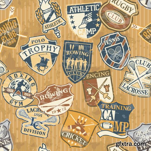 Collection of Retro Labels 25xEPS