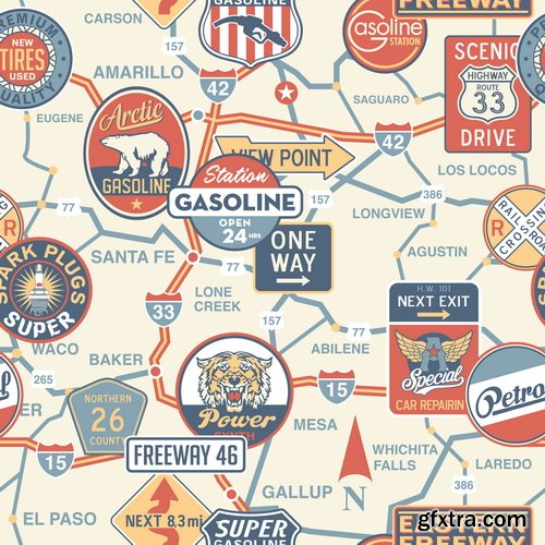 Collection of Retro Labels 25xEPS