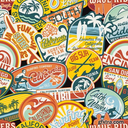 Collection of Retro Labels 25xEPS