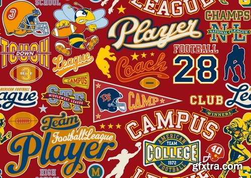 Collection of Retro Labels 25xEPS