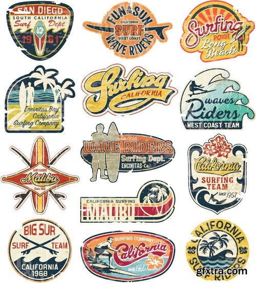 Collection of Retro Labels 25xEPS