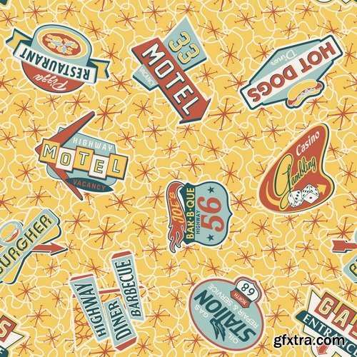 Collection of Retro Labels 25xEPS