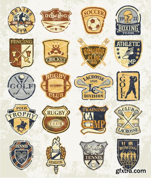 Collection of Retro Labels 25xEPS