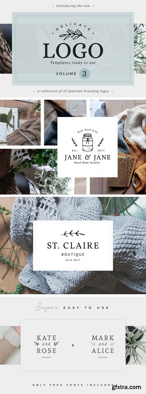 CM - 25 Delicate Feminine Logos - Vol 3 2147719