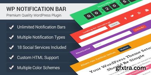 MyThemeShop - WP Notification Bar Pro v1.1.18 - Custom Notifications and Alerts Plugin for WordPress