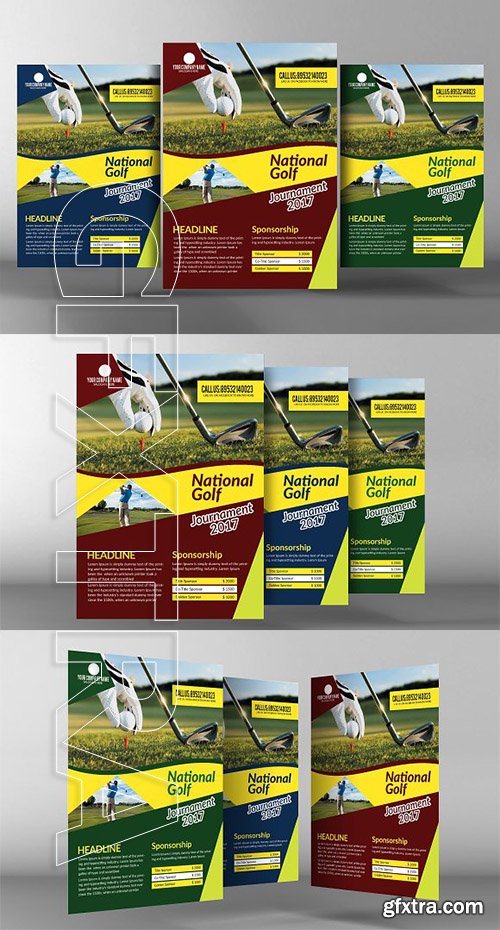 CreativeMarket - Golf Event Flyer Template 2179562