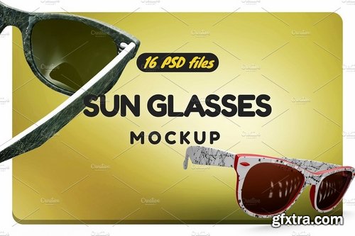 CM - Rayban Sun Glasses Mockup 2174013