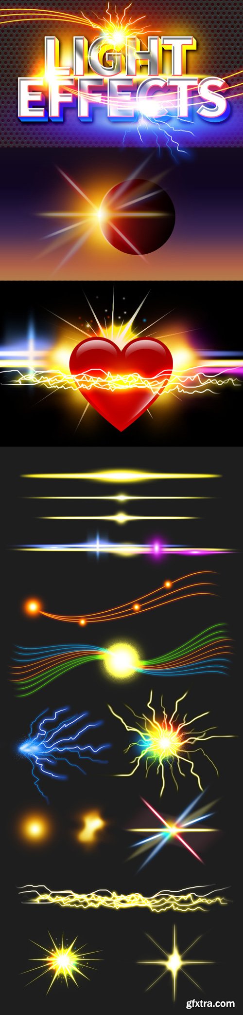 14 Sparkle & Light Effects To Embellish Your Designs [PSD]