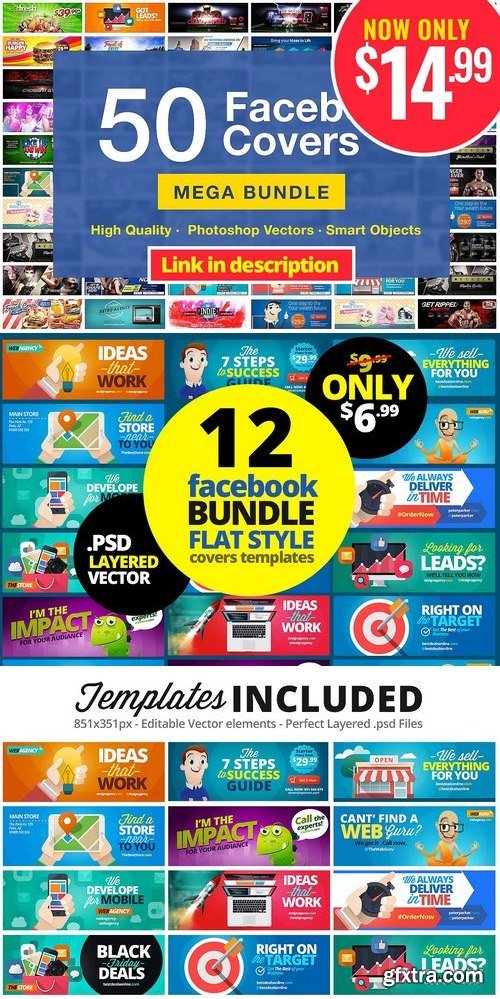 CM - 12 FB Covers BUNDLE! Flat Style 1877571 CM - 12 FB Covers BUNDLE! Flat Style 1877571