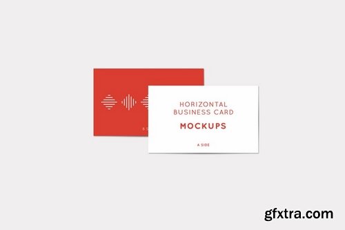 Horizontal Business Card Mockups