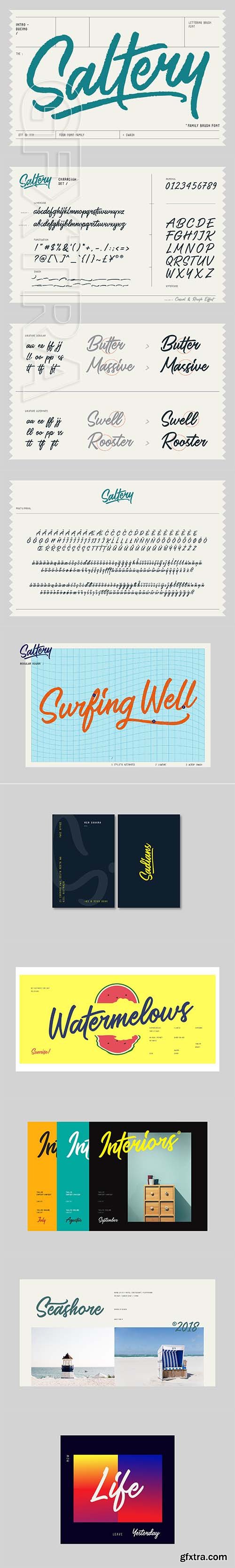 CreativeMarket - Saltery Brush Font 2195323