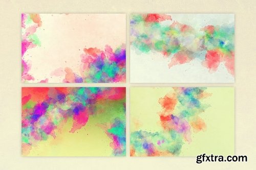 Vibrant Watercolor Textures Vibrant Watercolor Textures