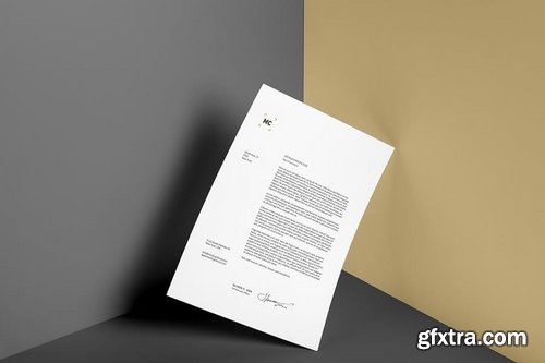 Poster A4 Letterhead Mockup Vol 3