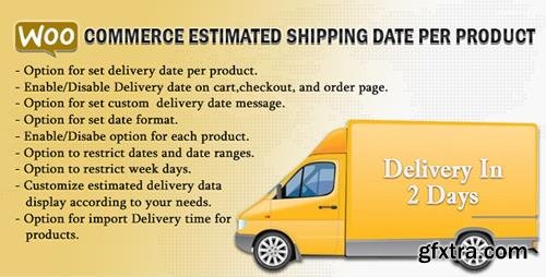 CodeCanyon - WooCommerce Estimated Shipping Date Per Product v1.8 - 14979300