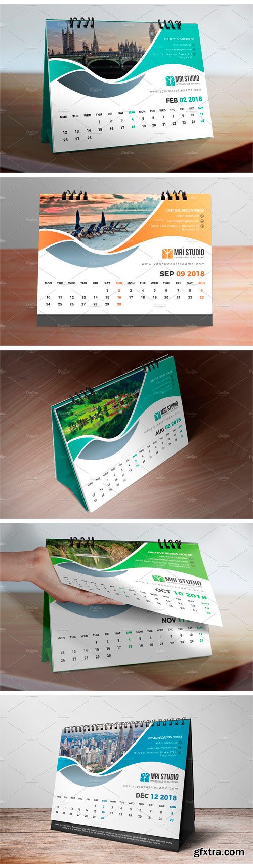 CM - DESK Calander Template 2018 2099730