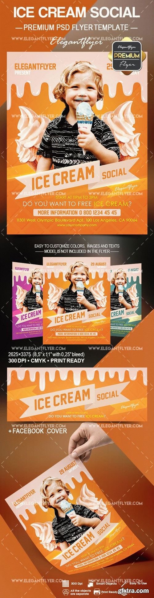 Ice Cream Social Flyer Template from www.gfxtra31.com