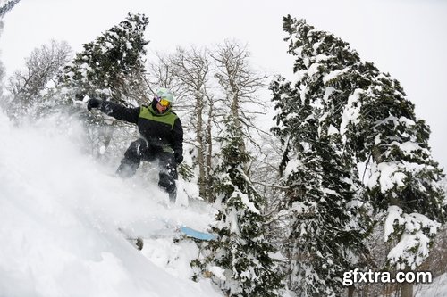 Winter holiday holidays snow forest ski snowboard 25 HQ Jpeg