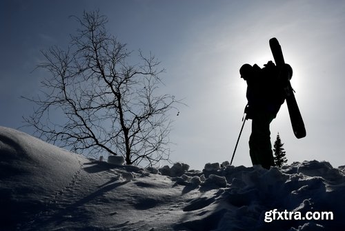 Winter holiday holidays snow forest ski snowboard 25 HQ Jpeg