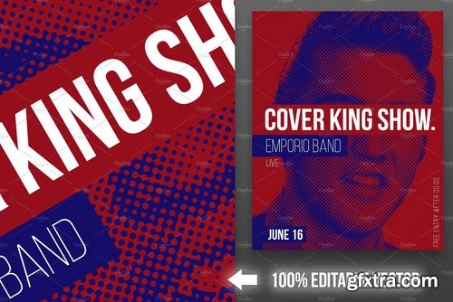 CM - Elvis King Poster + FB cover! PSD+AI 2187328