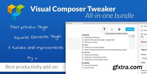 CodeCanyon - VC Tweaker v1.3.0 - Visual Composer Productivity Add-on - 19611775