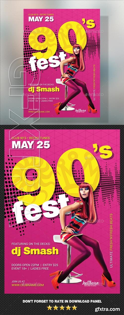 GraphicRiver - 90s Party Flyer 21263535