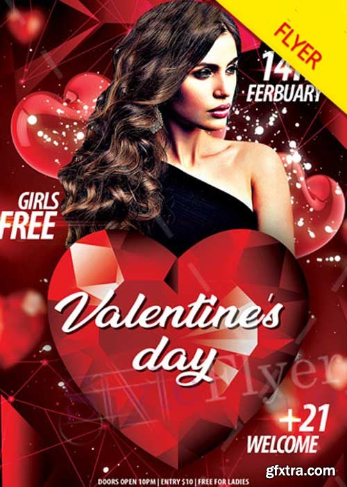 Valentine&rsquo;s Day v11 2018 PSD Flyer Template