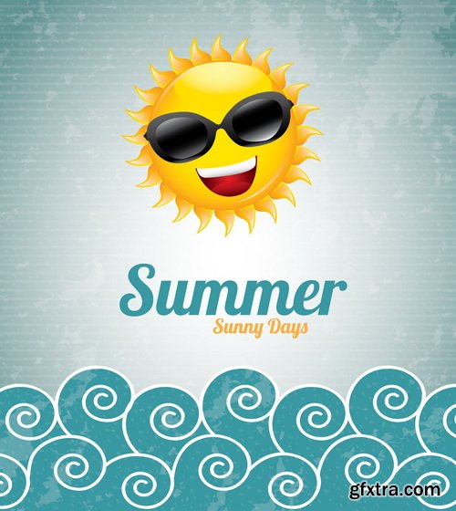 Summer Design Elements Collection #1, 25xEPS