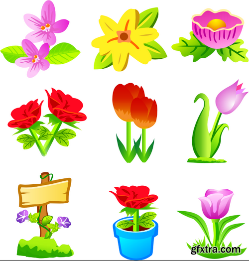 Romantic Vector Backgrounds with Flowers #7, 25xEPS Romantic Vector Backgrounds with Flowers #7, 25xEPS