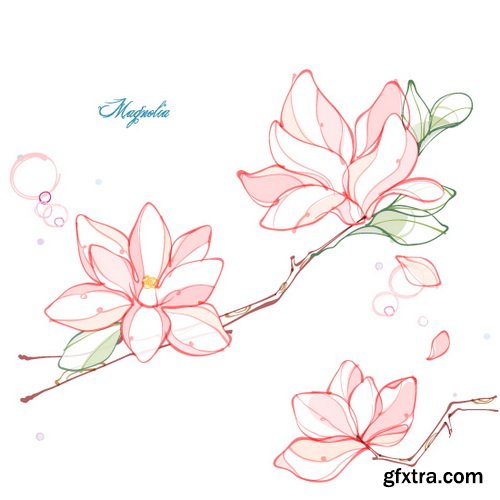 Romantic Vector Backgrounds with Flowers #7, 25xEPS Romantic Vector Backgrounds with Flowers #7, 25xEPS