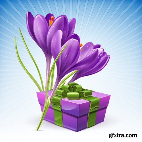 Romantic Vector Backgrounds with Flowers #7, 25xEPS Romantic Vector Backgrounds with Flowers #7, 25xEPS