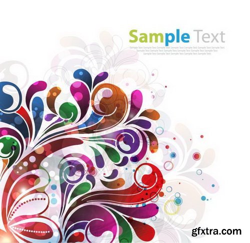 Romantic Vector Backgrounds with Flowers #7, 25xEPS Romantic Vector Backgrounds with Flowers #7, 25xEPS