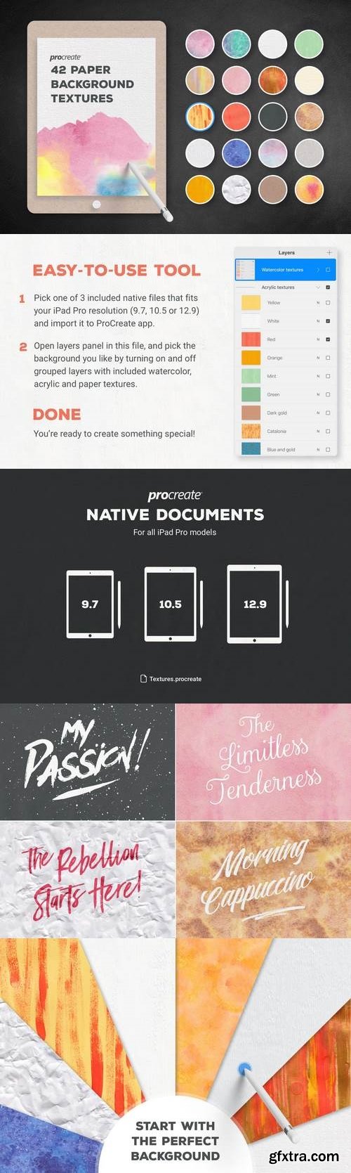 Paper Background Textures for ProCreate