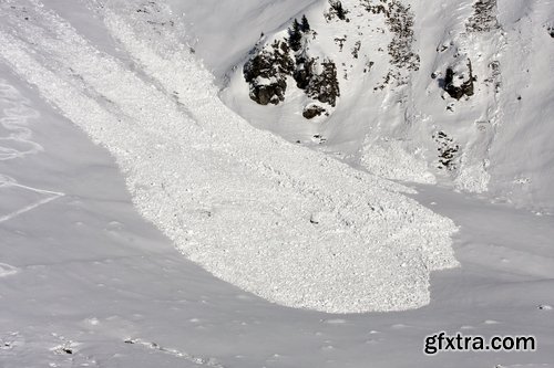 Snow avalanche winter mountain landscape 25 HQ Jpeg