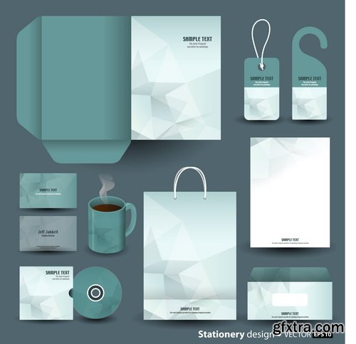 Stationery Set Design #1, 25xEPS