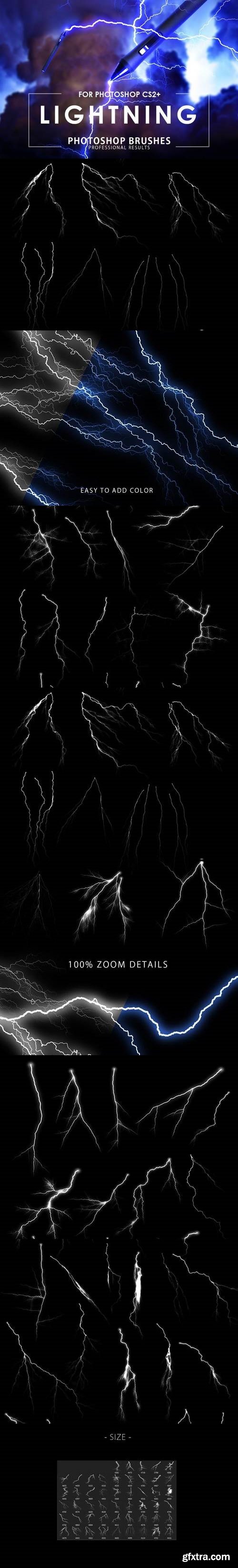 50 Lightning Photoshop Brushes