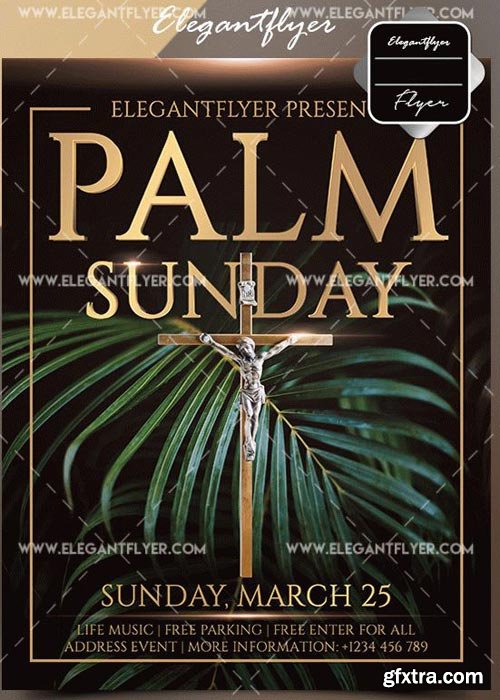 Palm Sunday V1 2018 Flyer Template
