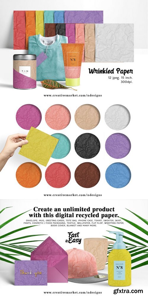 CM - Wrinkled Paper Texture 1485770