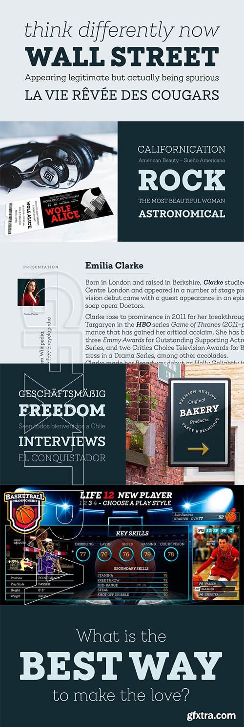 Emy Slab font family