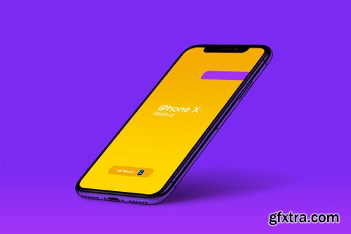 PSD Mock-Up - iPhone X Perspective 2018