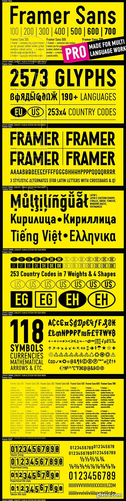 Framer Sans font family