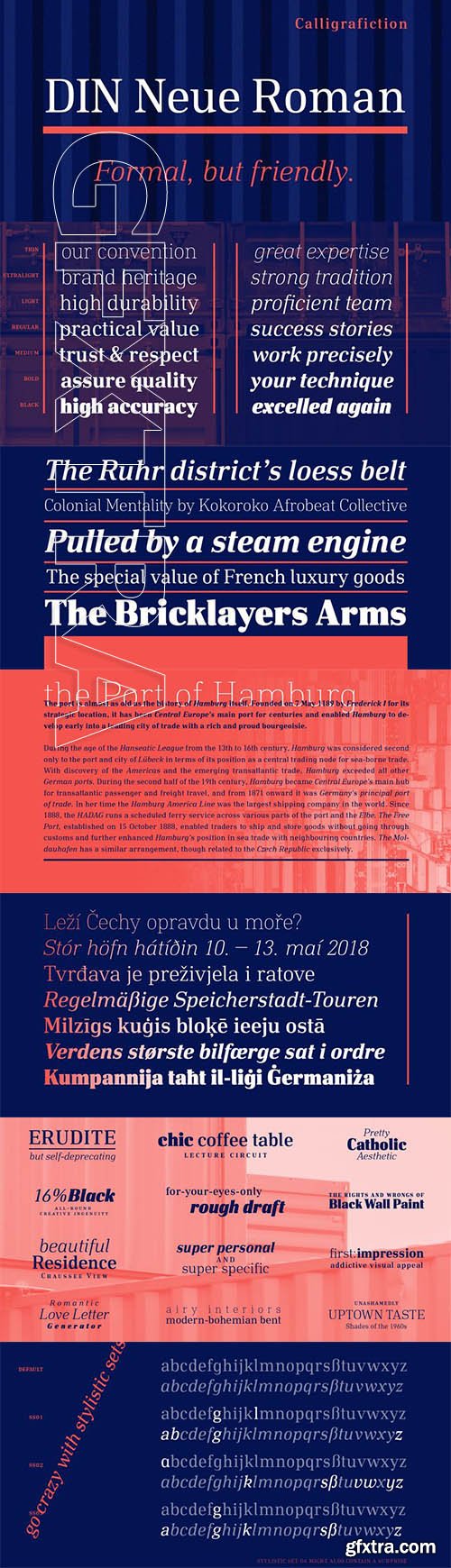 DIN Neue Roman font family DIN Neue Roman font family