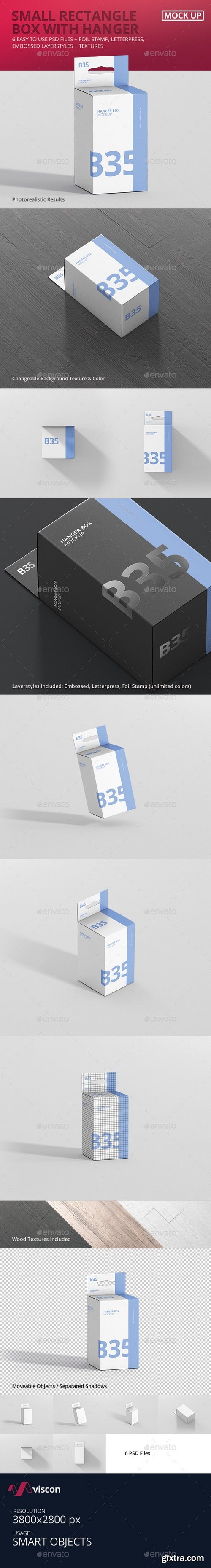 Graphicriver - Box Mockup - Small Rectangle Size with Hanger 21298423